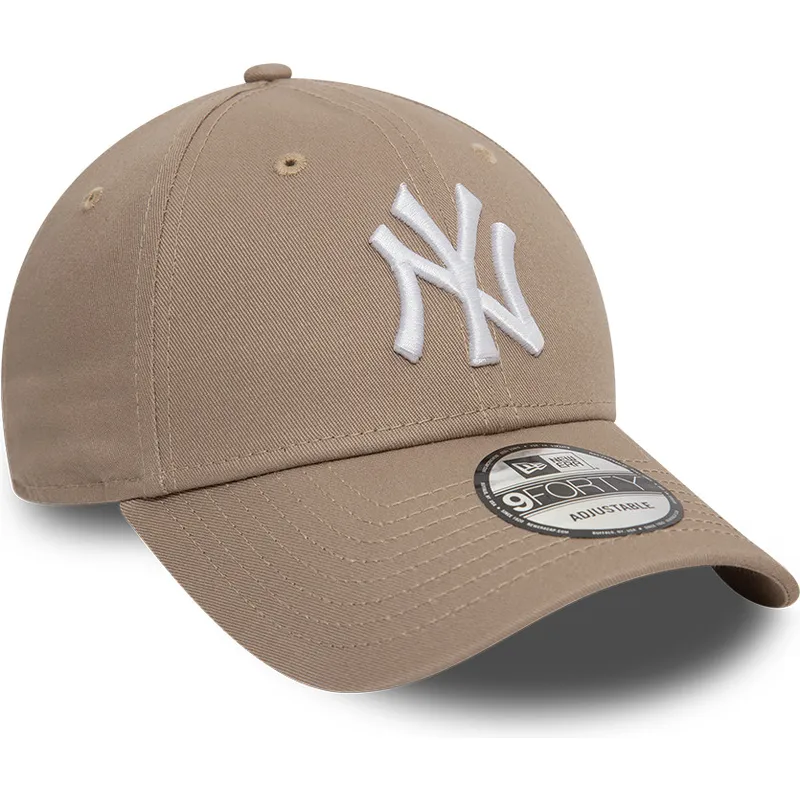 lippikset-kaareva-ruskea-saadettava-nauha-9forty-league-essential-new-york-yankees-mlb-new-era