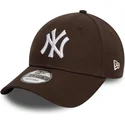 cap-kaareva-brown-adjustable-strap-9forty-league-essential-new-york-yankees-mlb-new-era