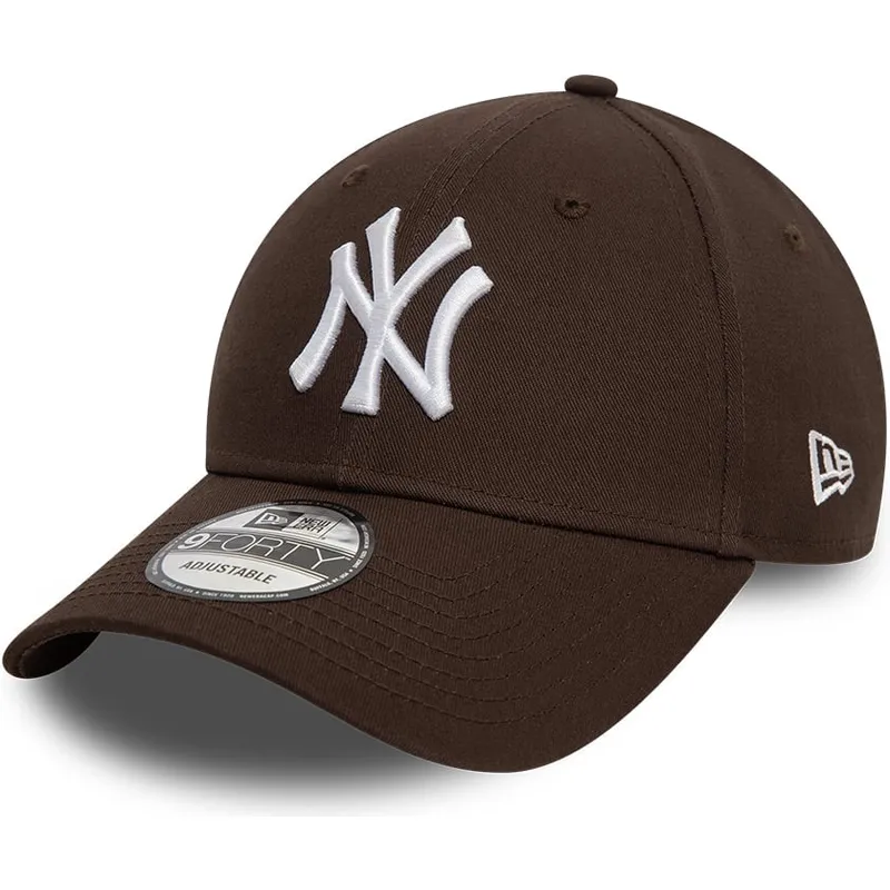 lippikset-kaareva-ruskea-saadettava-nauha-9forty-league-essential-new-york-yankees-mlb-new-era