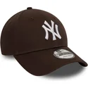 cap-kaareva-brown-adjustable-strap-9forty-league-essential-new-york-yankees-mlb-new-era