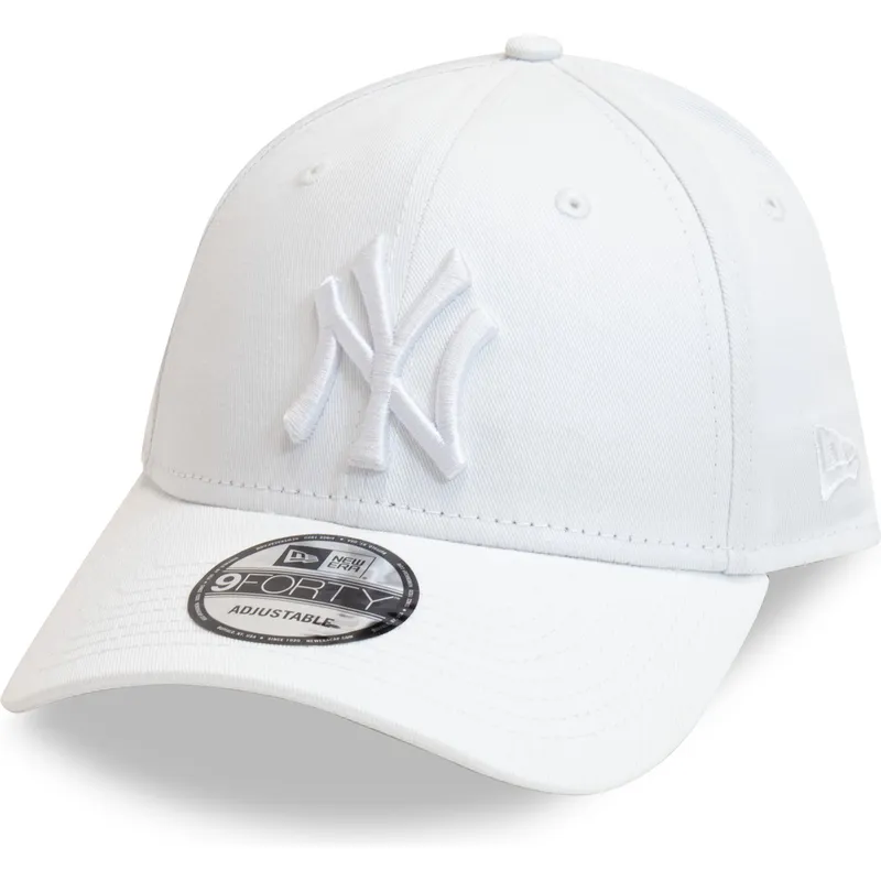 cap-kaareva-white-adjustable-strap-9forty-league-essential-new-york-yankees-mlb-new-era cap-kaareva-white-adjustable-strap-9forty-league-essential-new-york-yankees-mlb-new-era