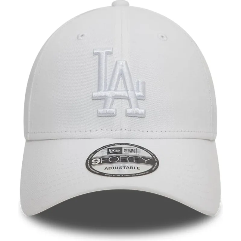 cap-kaareva-white-adjustable-strap-9forty-league-essential-los-angeles-dodgers-mlb-new-era