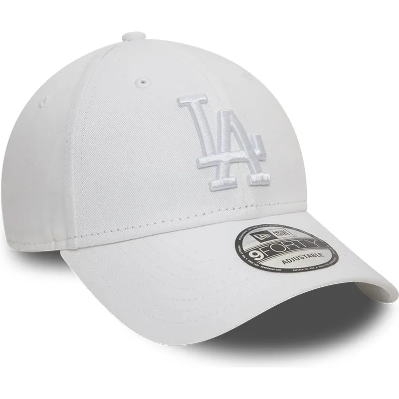 lippikset-kaareva-valkoinen-saadettava-nauha-9forty-league-essential-los-angeles-dodgers-mlb-new-era