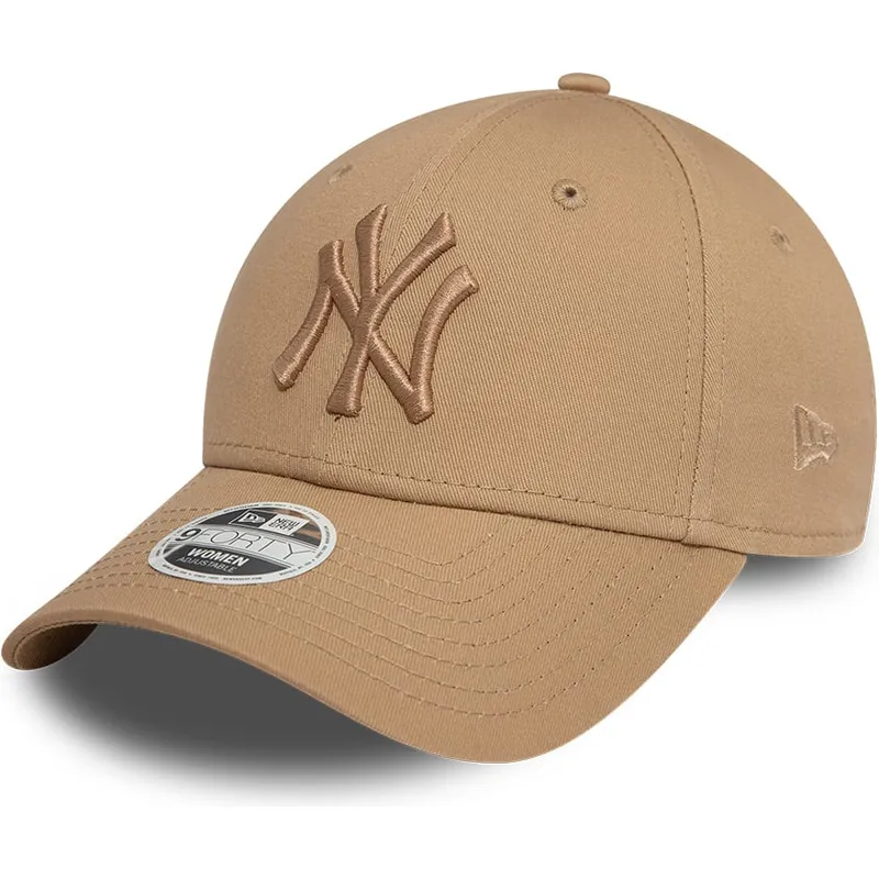 cap-kaareva-brown-adjustable-strap-claro-claro-9forty-league-essential-new-york-yankees-mlb-new-era cap-kaareva-brown-adjustable-strap-claro-claro-9forty-league-essential-new-york-yankees-mlb-new-era