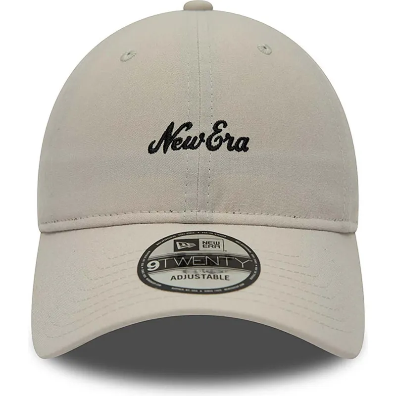 lippikset-kaareva-beige-saadettava-nauha-9twenty-repreve-heritage-script-new-era