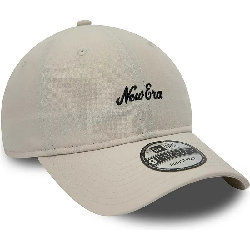 lippikset-kaareva-beige-saadettava-nauha-9twenty-repreve-heritage-script-new-era