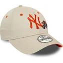 lippikset-kaareva-beige-saadettava-nauha-lapsille-9forty-graphic-monster-truck-new-york-yankees-mlb-new-era