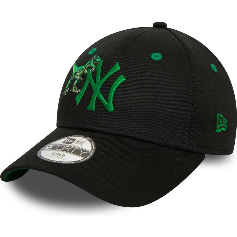 lippikset-kaareva-musta-saadettava-nauha-lapsille-9forty-graphic-new-york-yankees-mlb-new-era