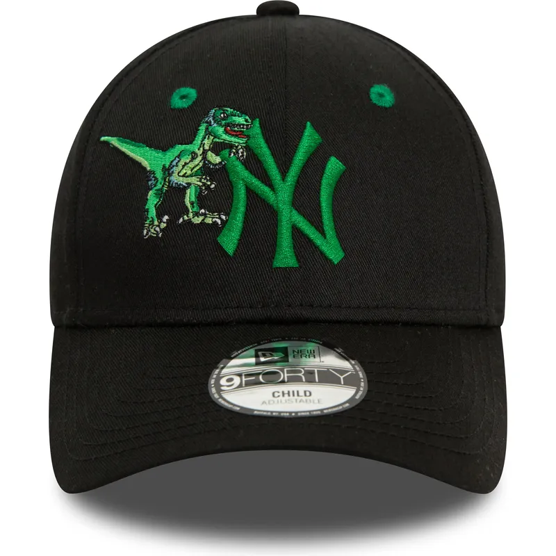 lippikset-kaareva-musta-saadettava-nauha-lapsille-9forty-graphic-new-york-yankees-mlb-new-era