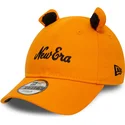 lippikset-kaareva-oranssi-saadettava-nauha-lapsille-9forty-script-animal-new-era