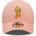 lippikset-kaareva-vaaleanpunainen-saadettava-nauha-lapsille-9forty-piolin-looney-tunes-new-era