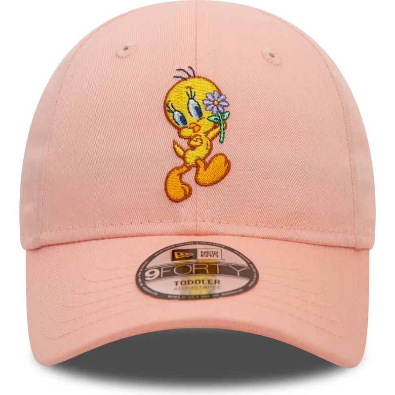 lippikset-kaareva-vaaleanpunainen-saadettava-nauha-lapsille-9forty-piolin-looney-tunes-new-era