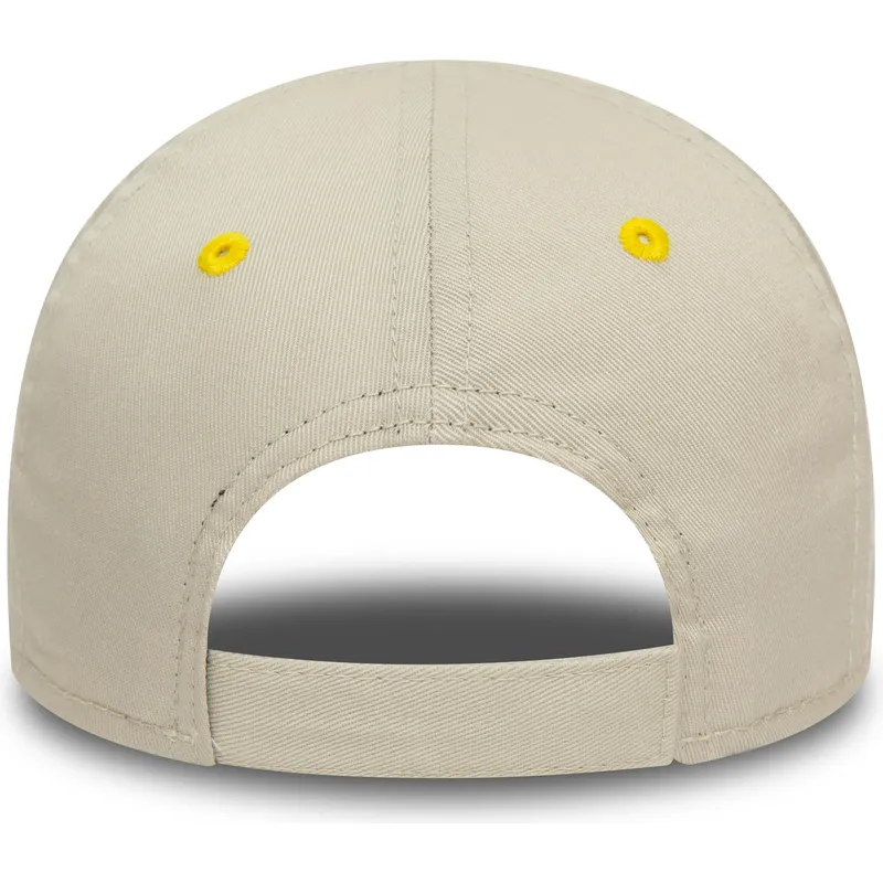 lippikset-kaareva-beige-saadettava-nauha-lapsille-9forty-character-pinguino-new-era