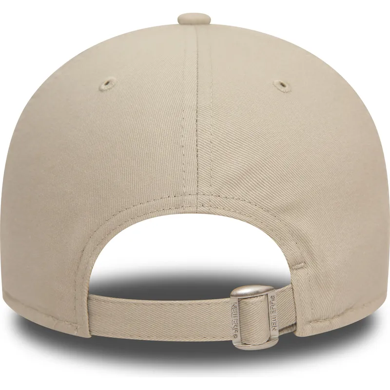 lippikset-kaareva-beige-saadettava-nauha-rosa-9forty-league-essential-los-angeles-dodgers-mlb-new-era