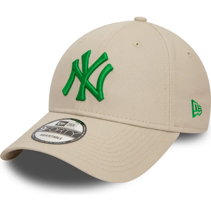 lippikset-kaareva-beige-saadettava-nauha-9forty-league-essential-new-york-yankees-mlb-new-era