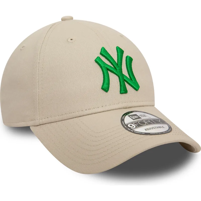 lippikset-kaareva-beige-saadettava-nauha-9forty-league-essential-new-york-yankees-mlb-new-era