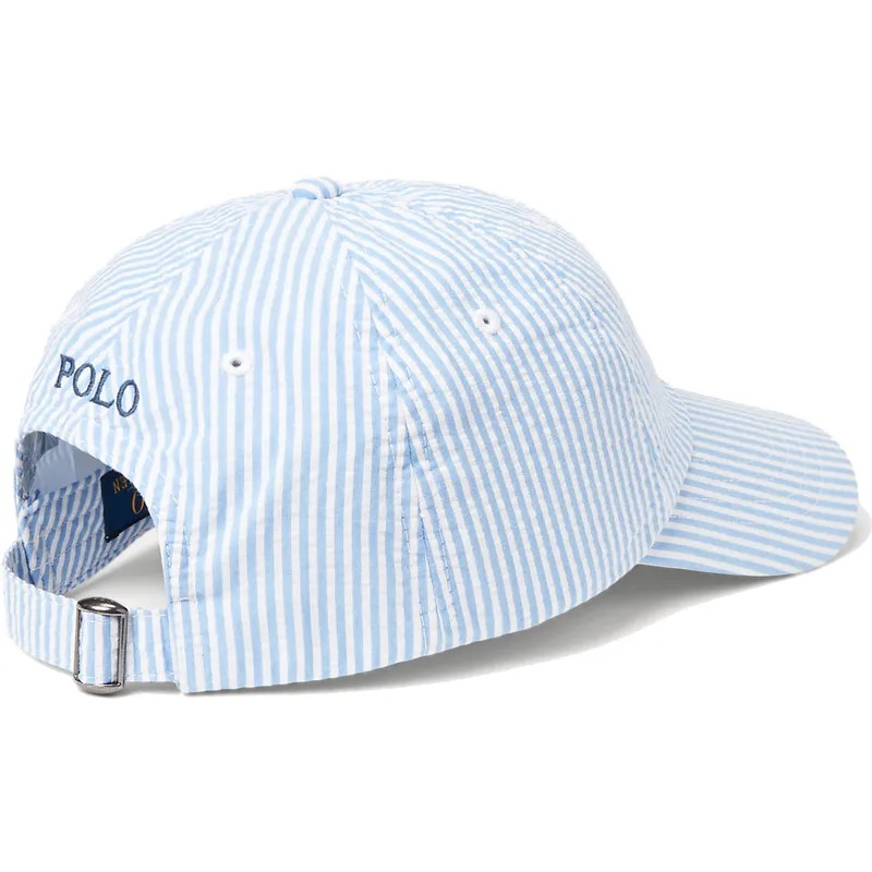 lippikset-kaareva-sininen-saadettava-nauha-cotton-seersucker-polo-ralph-lauren