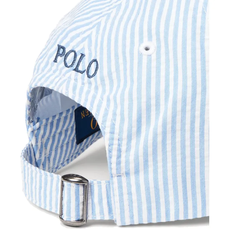 lippikset-kaareva-sininen-saadettava-nauha-cotton-seersucker-polo-ralph-lauren