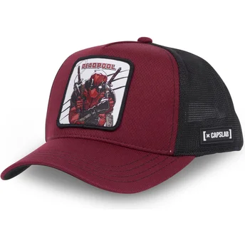 lippikset-kaareva-rekka-punainen-snapback-bad1-deadpool-marvel-comics-capslab