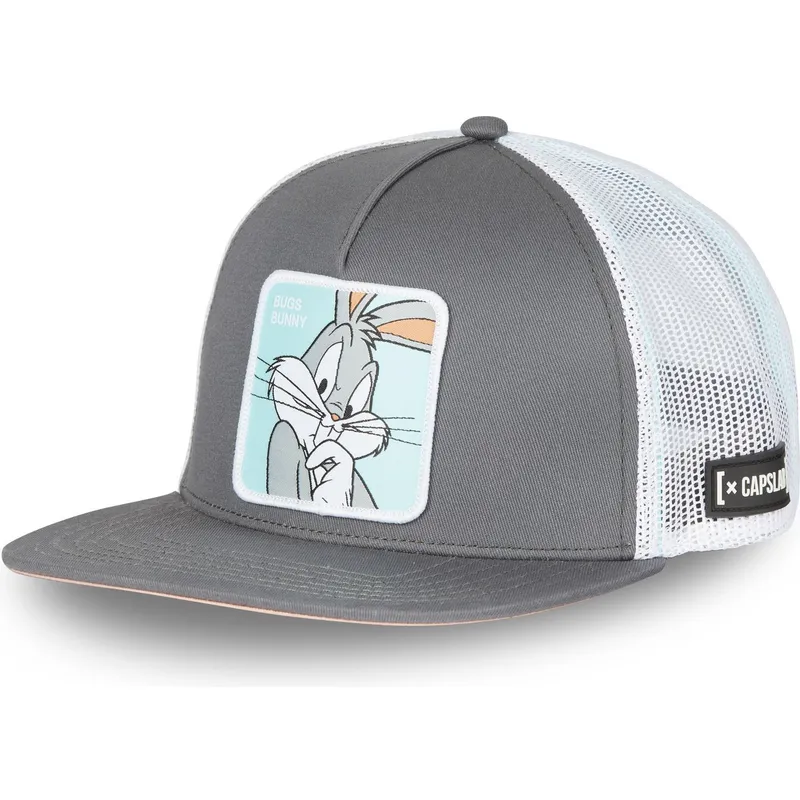 lippikset-littea-rekka-harmaa-snapback-loo8-bug-vaiski-vull-looney-tunes-capslab