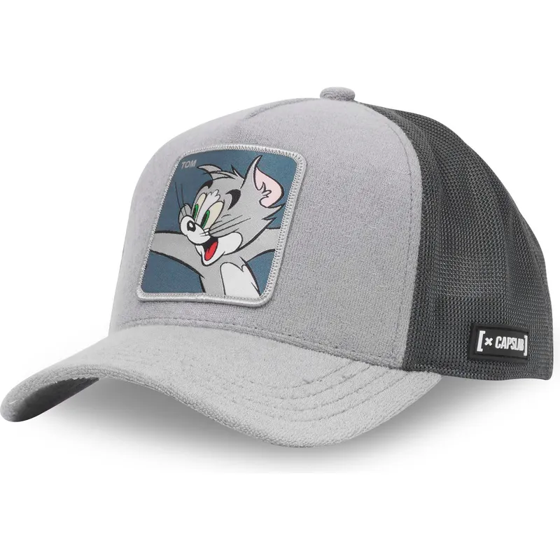 lippikset-kaareva-rekka-harmaa-snapback-gat-tom-looney-tunes-capslab