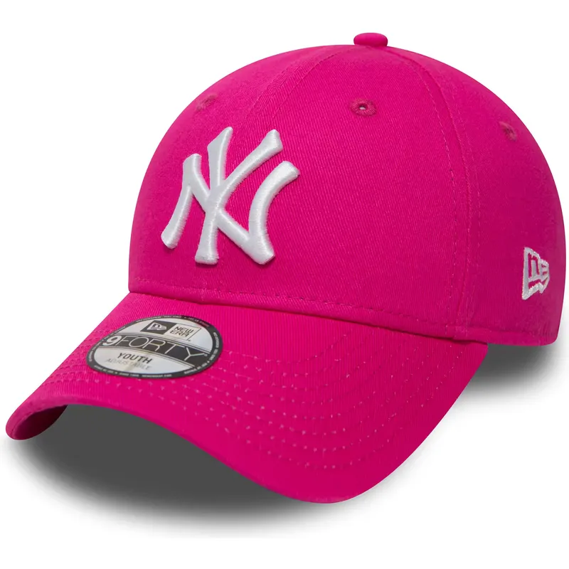 lippikset-kaareva-vaaleanpunainen-saadettava-nauha-lapsille-9forty-essential-new-york-yankees-mlb-new-era