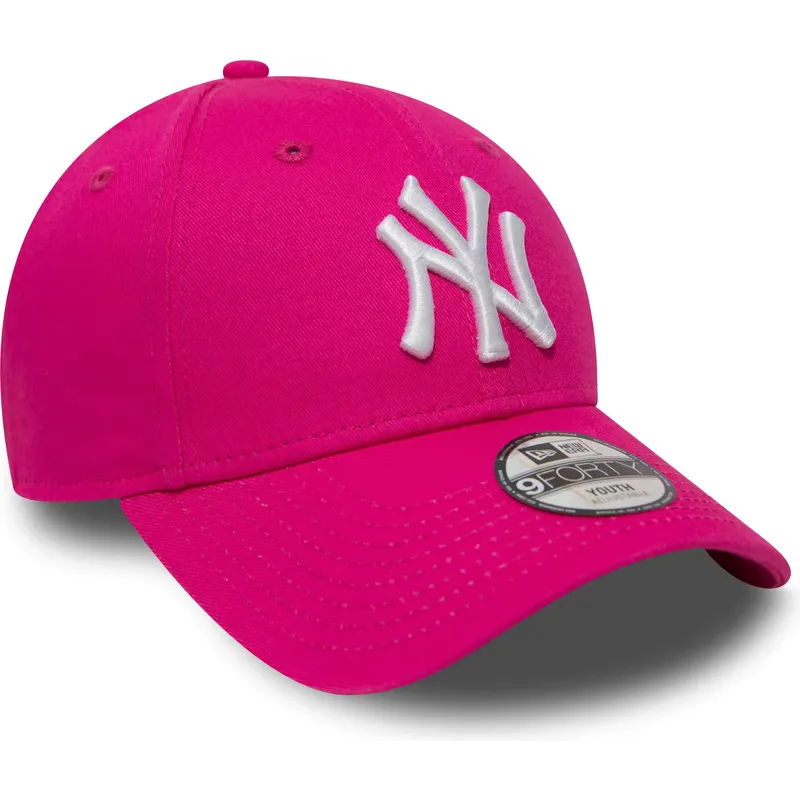 cap-kaareva-pink-adjustable-strap-lapsille-9forty-essential-new-york-yankees-mlb-new-era cap-kaareva-pink-adjustable-strap-lapsille-9forty-essential-new-york-yankees-mlb-new-era