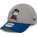 lippikset-kaareva-harmaa-saadettava-nauha-lapsille-9forty-superman-dc-comics-hero-new-era