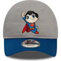 lippikset-kaareva-harmaa-saadettava-nauha-lapsille-9forty-superman-dc-comics-hero-new-era