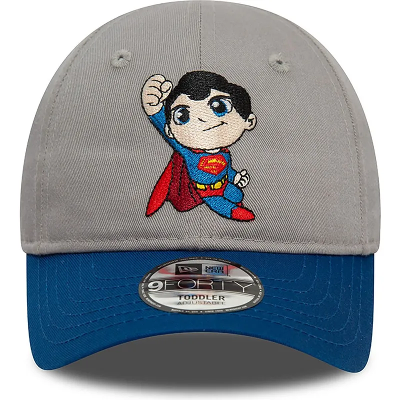 lippikset-kaareva-harmaa-saadettava-nauha-lapsille-9forty-superman-dc-comics-hero-new-era