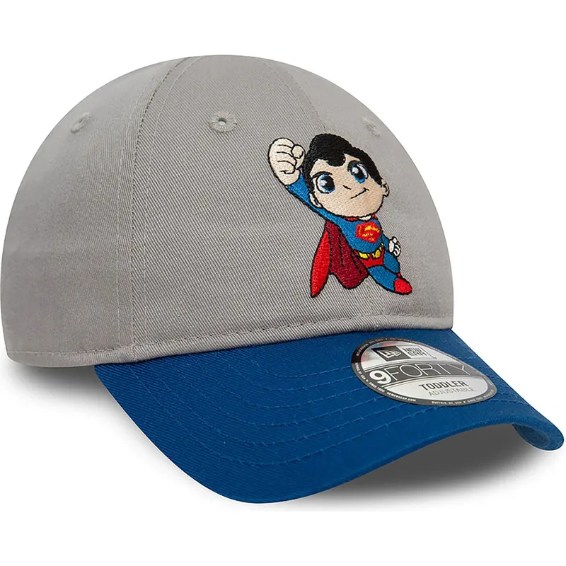 lippikset-kaareva-harmaa-saadettava-nauha-lapsille-9forty-superman-dc-comics-hero-new-era
