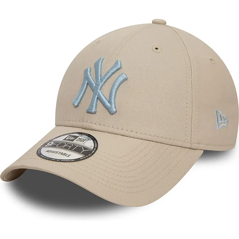 lippikset-kaareva-beige-saadettava-nauha-9forty-league-essential-new-york-yankees-mlb-new-era