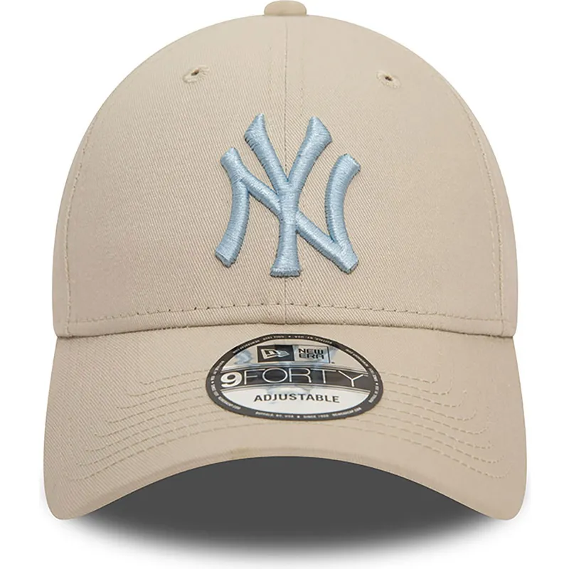 lippikset-kaareva-beige-saadettava-nauha-9forty-league-essential-new-york-yankees-mlb-new-era
