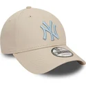lippikset-kaareva-beige-saadettava-nauha-9forty-league-essential-new-york-yankees-mlb-new-era