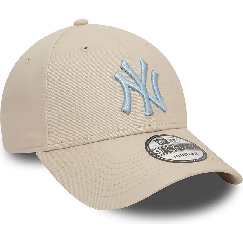 lippikset-kaareva-beige-saadettava-nauha-9forty-league-essential-new-york-yankees-mlb-new-era