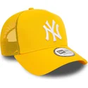 lippikset-kaareva-rekka-keltainen-snapback-a-frame-league-essential-new-york-yankees-mlb-new-era