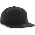 lippikset-littea-musta-snapback-atlanta-braves-mlb-47-brand