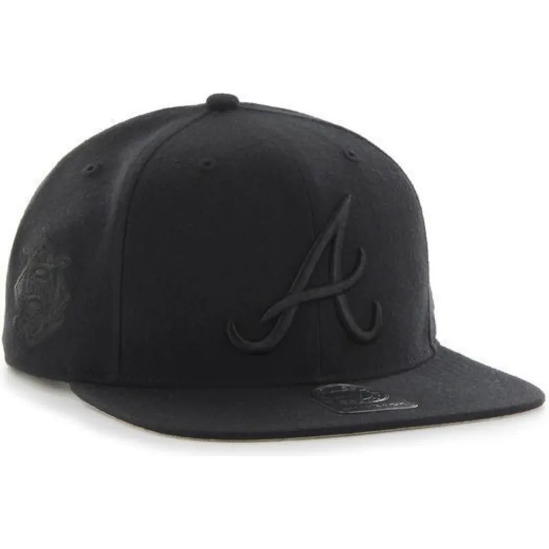lippikset-littea-musta-snapback-atlanta-braves-mlb-47-brand