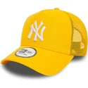 lippikset-kaareva-rekka-keltainen-snapback-a-frame-league-essential-new-york-yankees-mlb-new-era