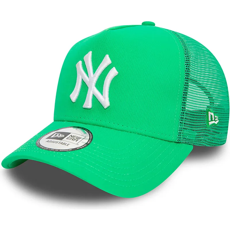 lippikset-kaareva-rekka-vihrea-snapback-a-frame-league-essential-new-york-yankees-mlb-new-era