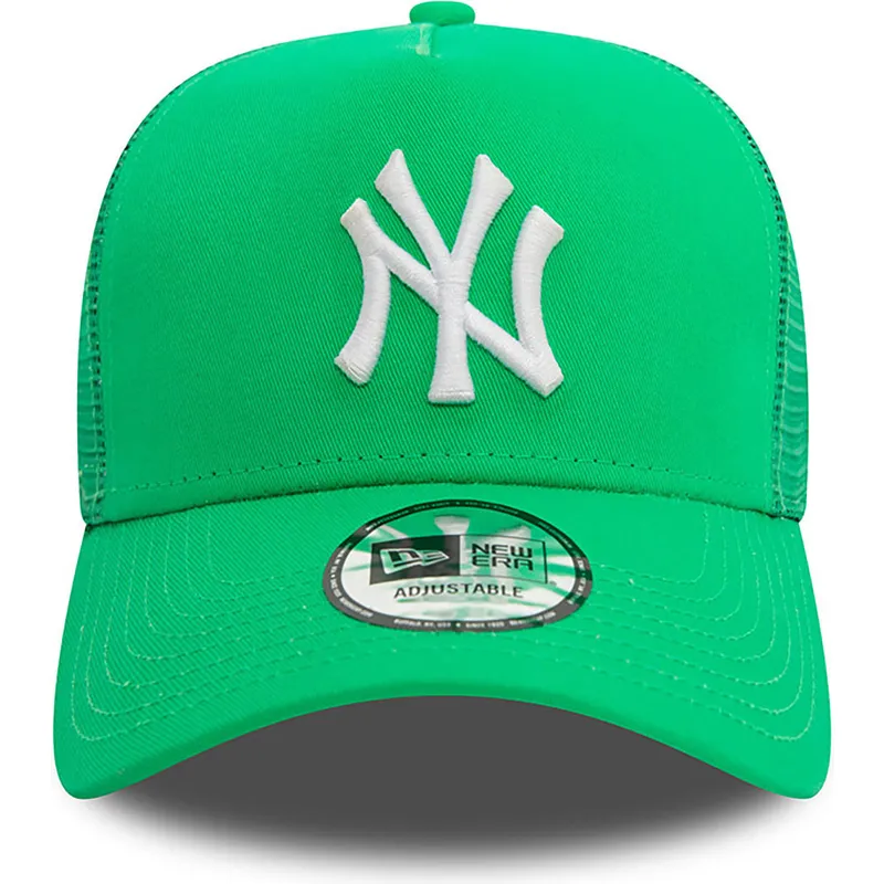 lippikset-kaareva-rekka-vihrea-snapback-a-frame-league-essential-new-york-yankees-mlb-new-era