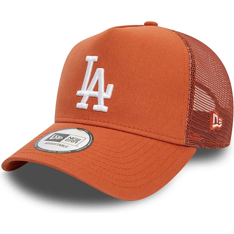 lippikset-kaareva-rekka-ruskea-snapback-a-frame-league-essential-los-angeles-dodgers-mlb-new-era