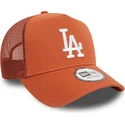 lippikset-kaareva-rekka-ruskea-snapback-a-frame-league-essential-los-angeles-dodgers-mlb-new-era
