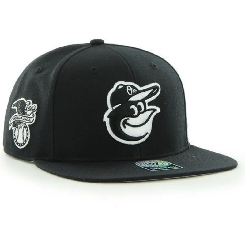 lippikset-littea-musta-snapback-mascota-baltimore-orioles-mlb-47-brand