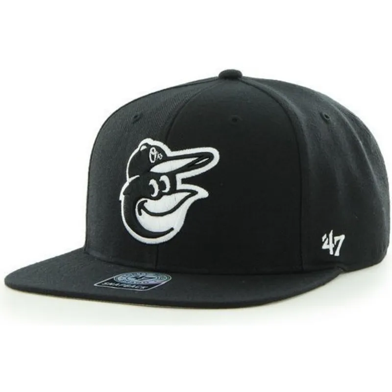 lippikset-littea-musta-snapback-mascota-baltimore-orioles-mlb-47-brand