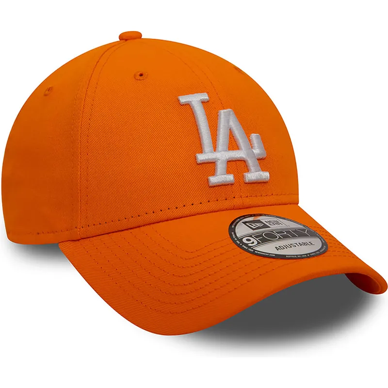 lippikset-kaareva-oranssi-saadettava-nauha-9forty-league-essential-los-angeles-dodgers-mlb-new-era