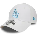 lippikset-kaareva-valkoinen-saadettava-nauha-9forty-team-outline-los-angeles-dodgers-mlb-new-era