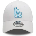 lippikset-kaareva-valkoinen-saadettava-nauha-9forty-team-outline-los-angeles-dodgers-mlb-new-era