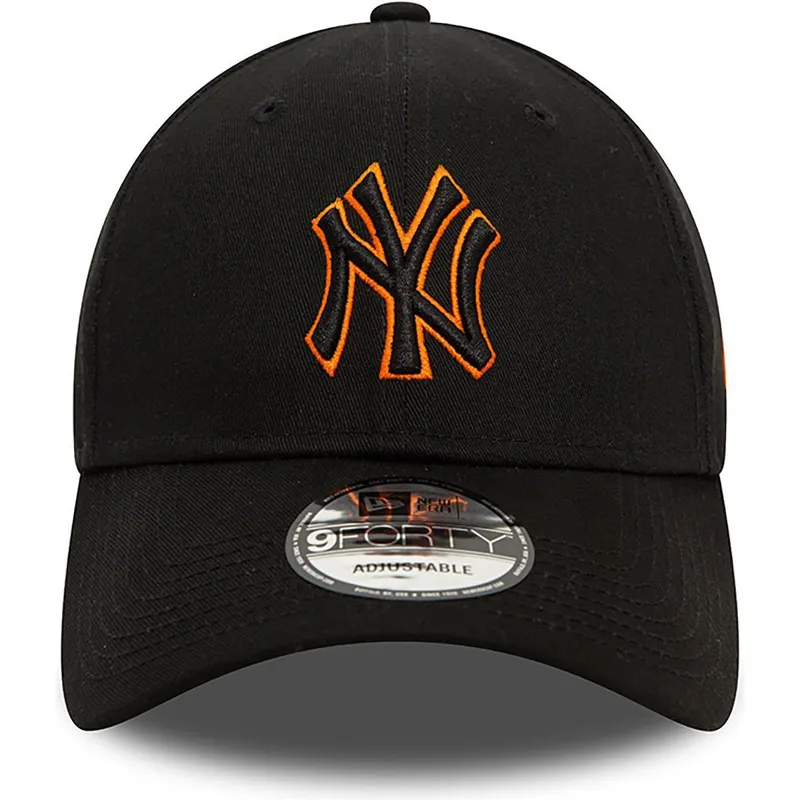 lippikset-kaareva-musta-saadettava-nauha-9forty-team-outline-new-york-yankees-mlb-new-era lippikset-kaareva-musta-saadettava-nauha-9forty-team-outline-new-york-yankees-mlb-new-era