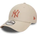 cap-kaareva-beige-adjustable-strap-9forty-seasonal-infill-new-york-yankees-mlb-new-era